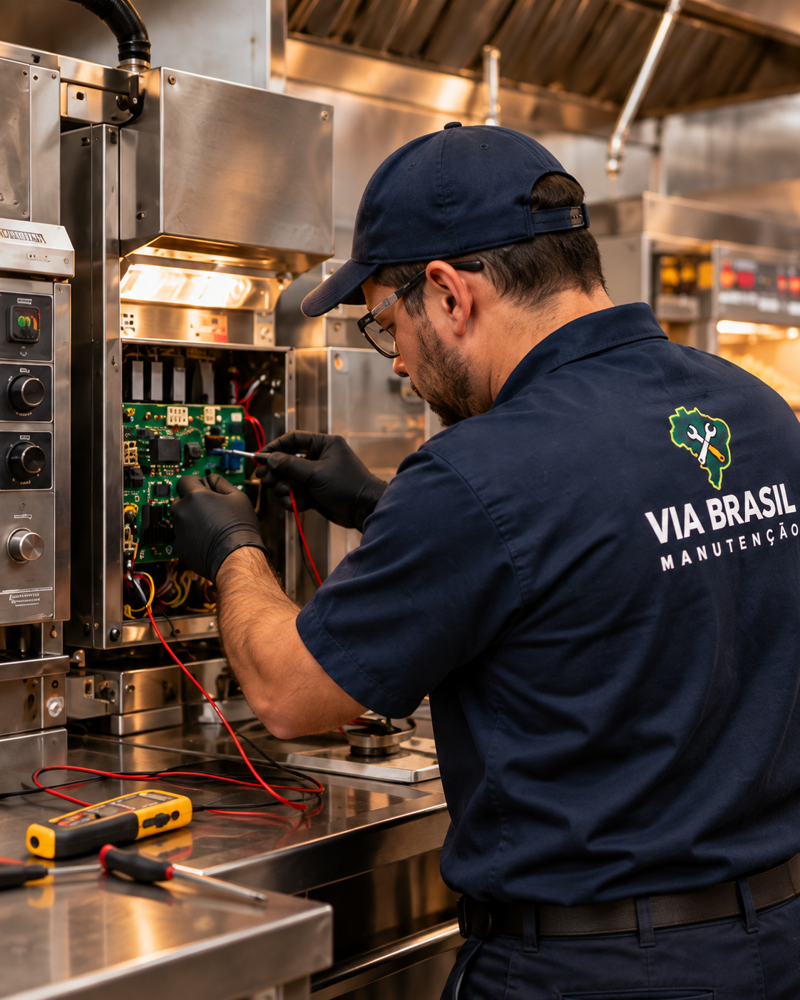 Técnico de manutenção em cozinha industrial